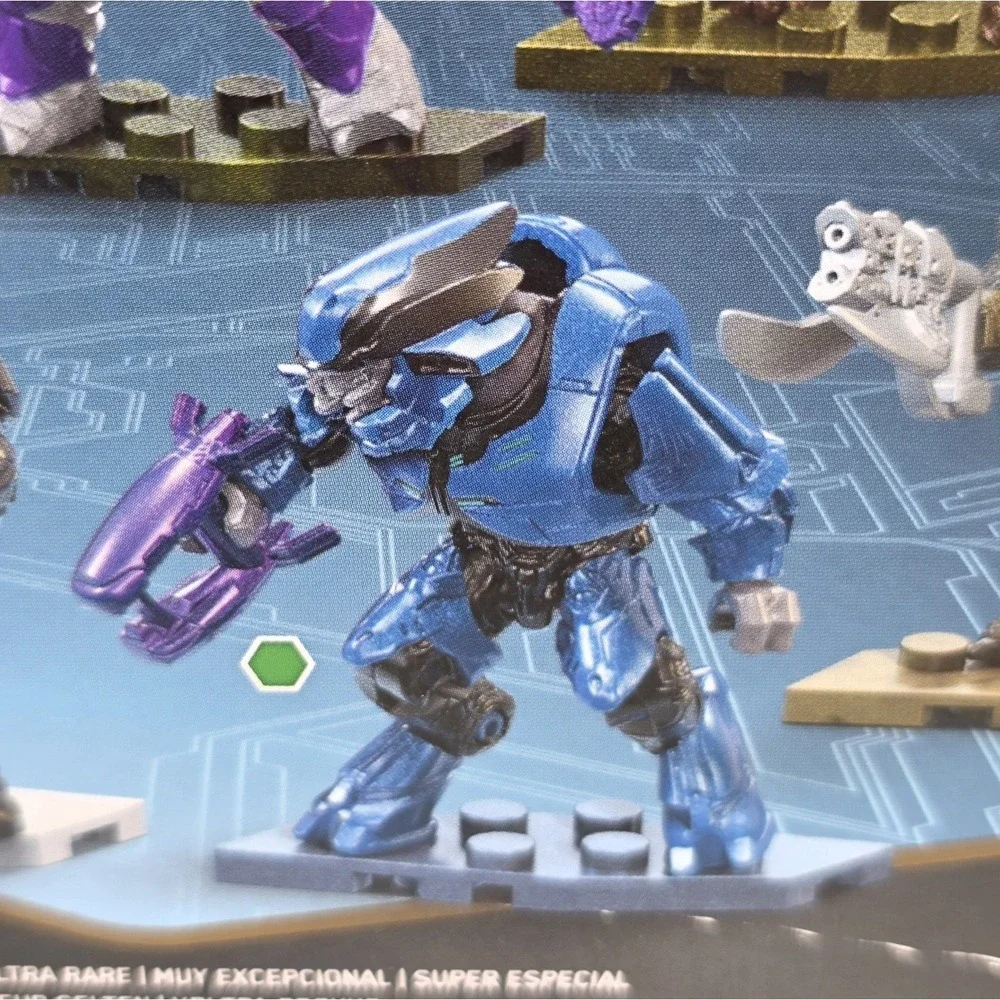 Mega Construx Halo Universe Series 3 Blue Elite Minor 63TC Mini Figure Sealed